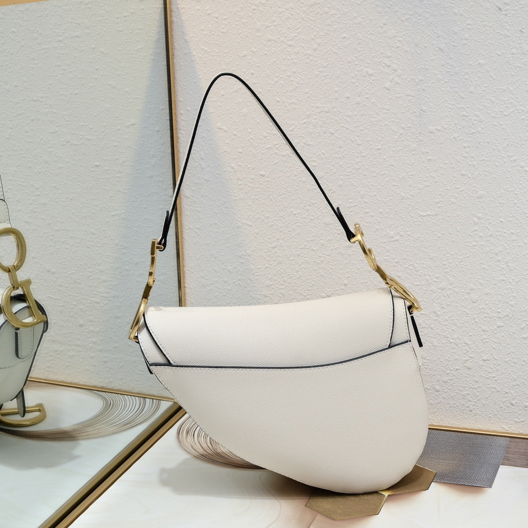 Dior Saddle Bag In White