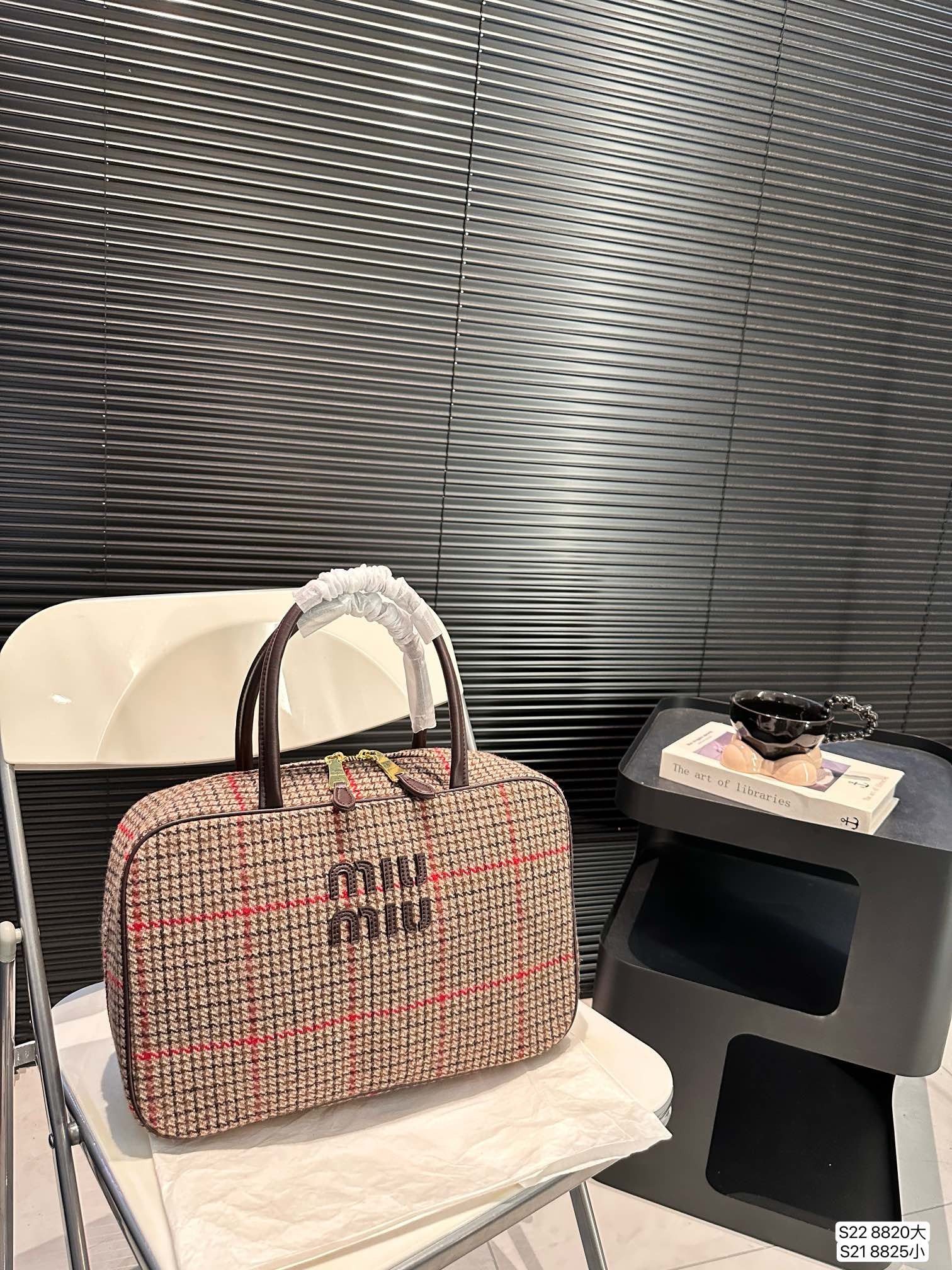 Miu Miu Beau Tartan Bag