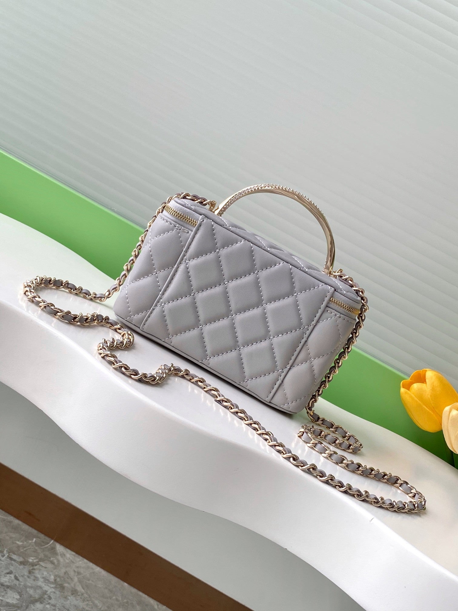 Chanel Case Bag in Grey
