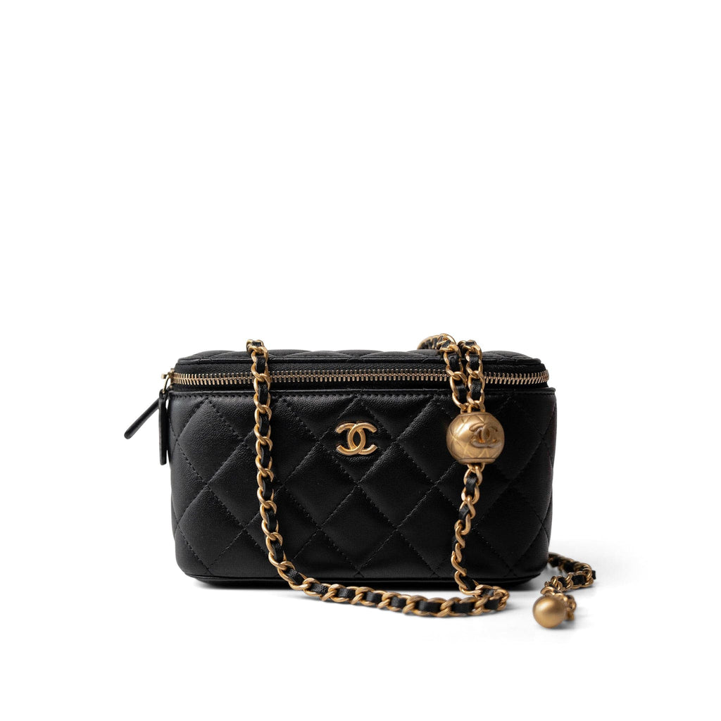 Chanel vanity bag black