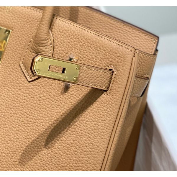 Hermes Birkin Bag In Chai Clemence Leather