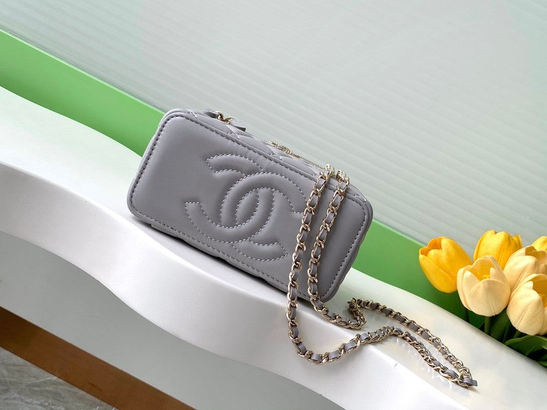 Chanel Case Bag in Grey