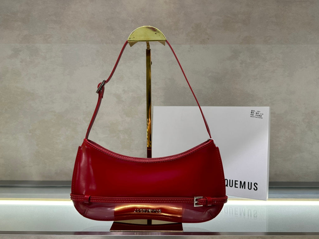 Geanta Jacquemus le chiqito burgundy