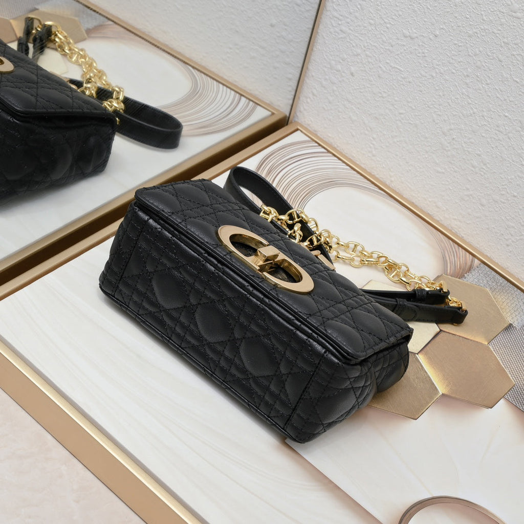 Dior Caro Bag In Black