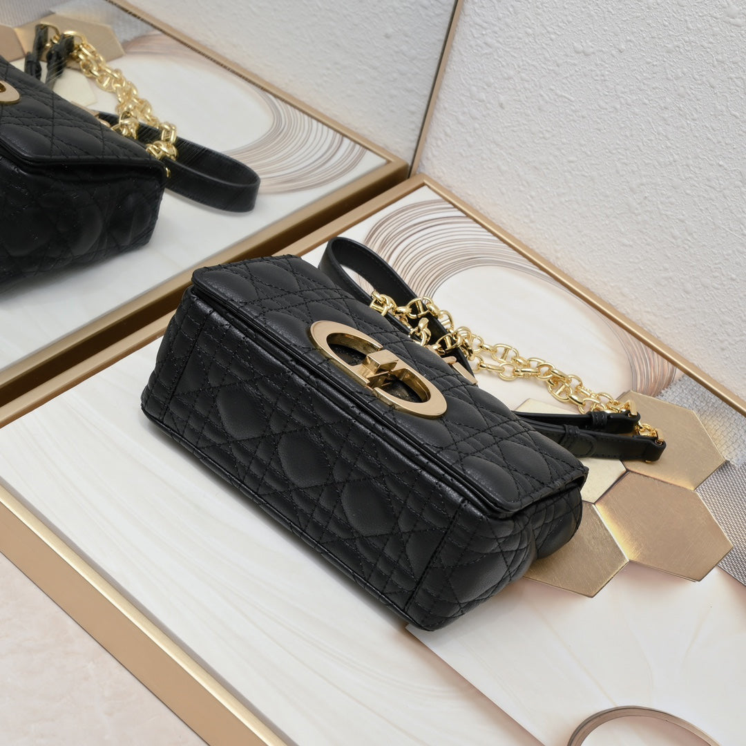 Dior Caro Bag In Black