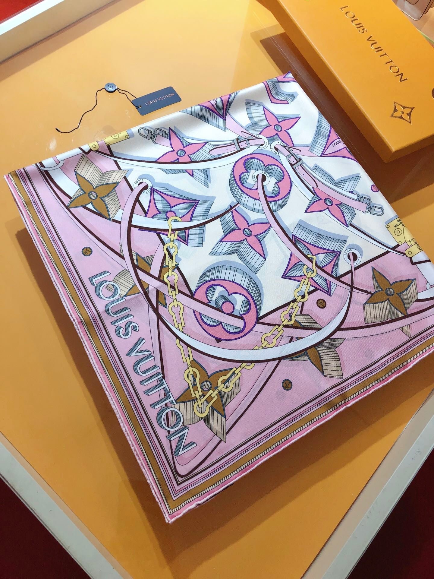 LV silk scarf