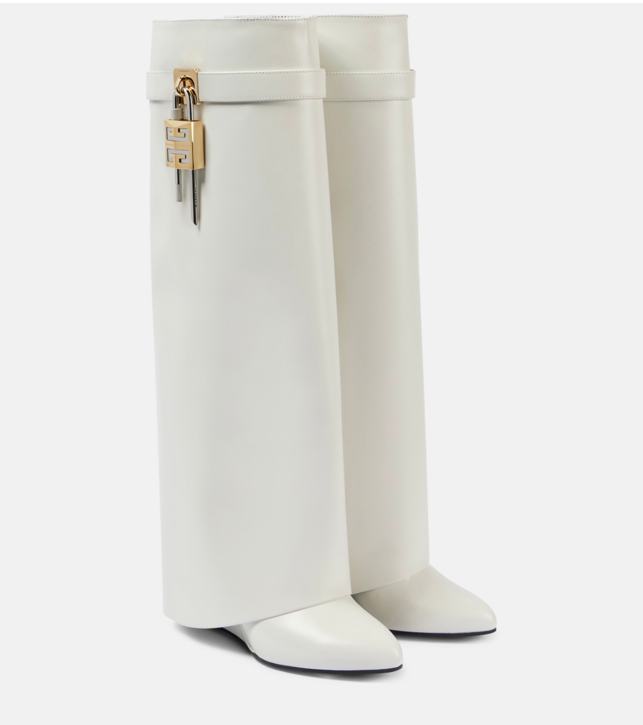 Ghete Givenchy Shark Lock albe
