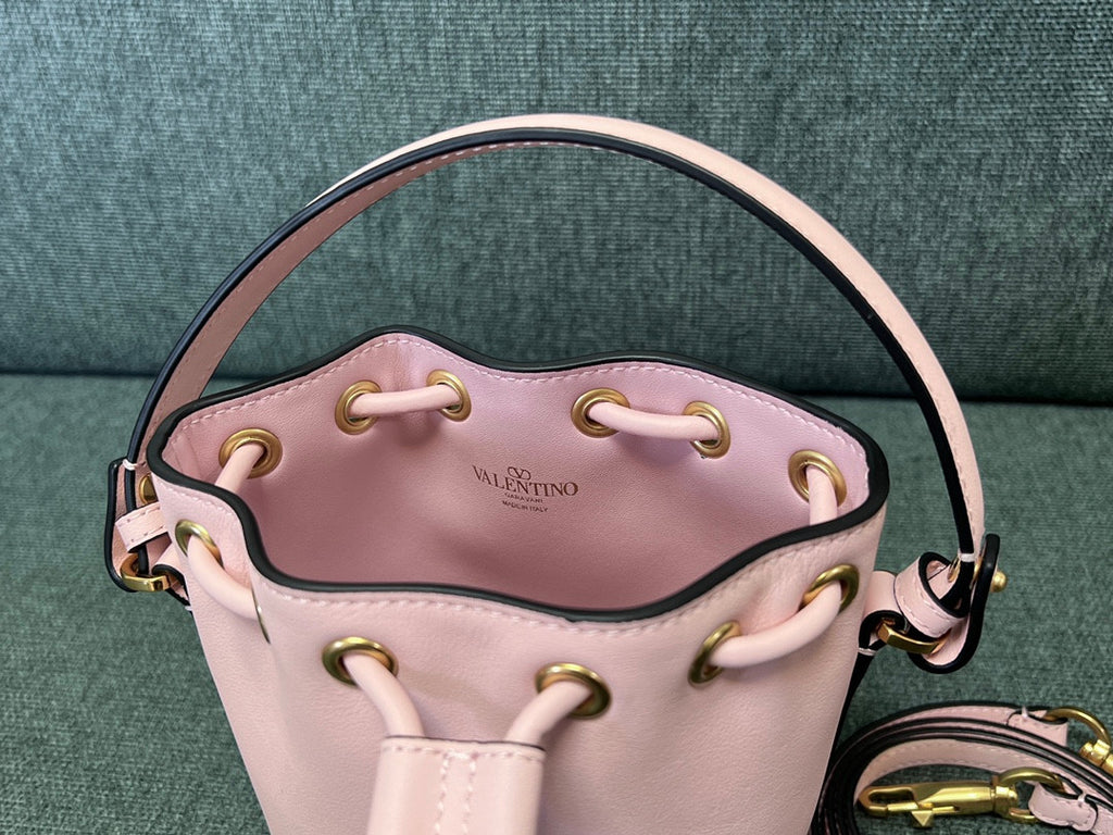 Valentino Garavani pink logo bag