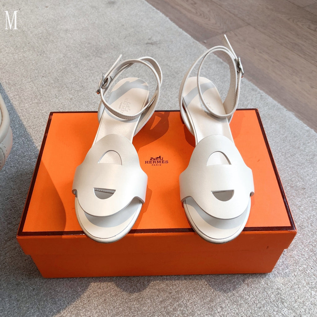 Hermes sandals leather