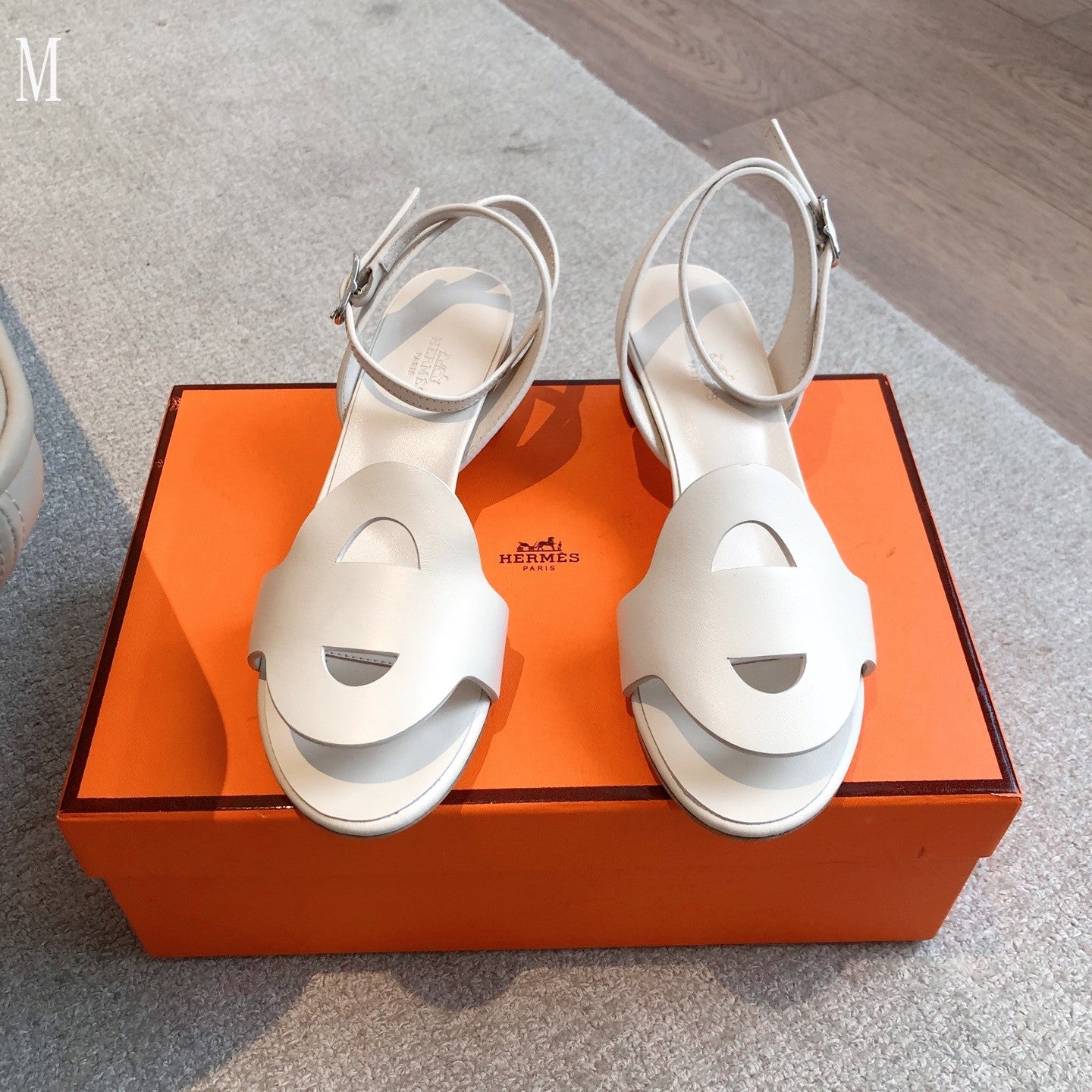 Hermes sandals leather