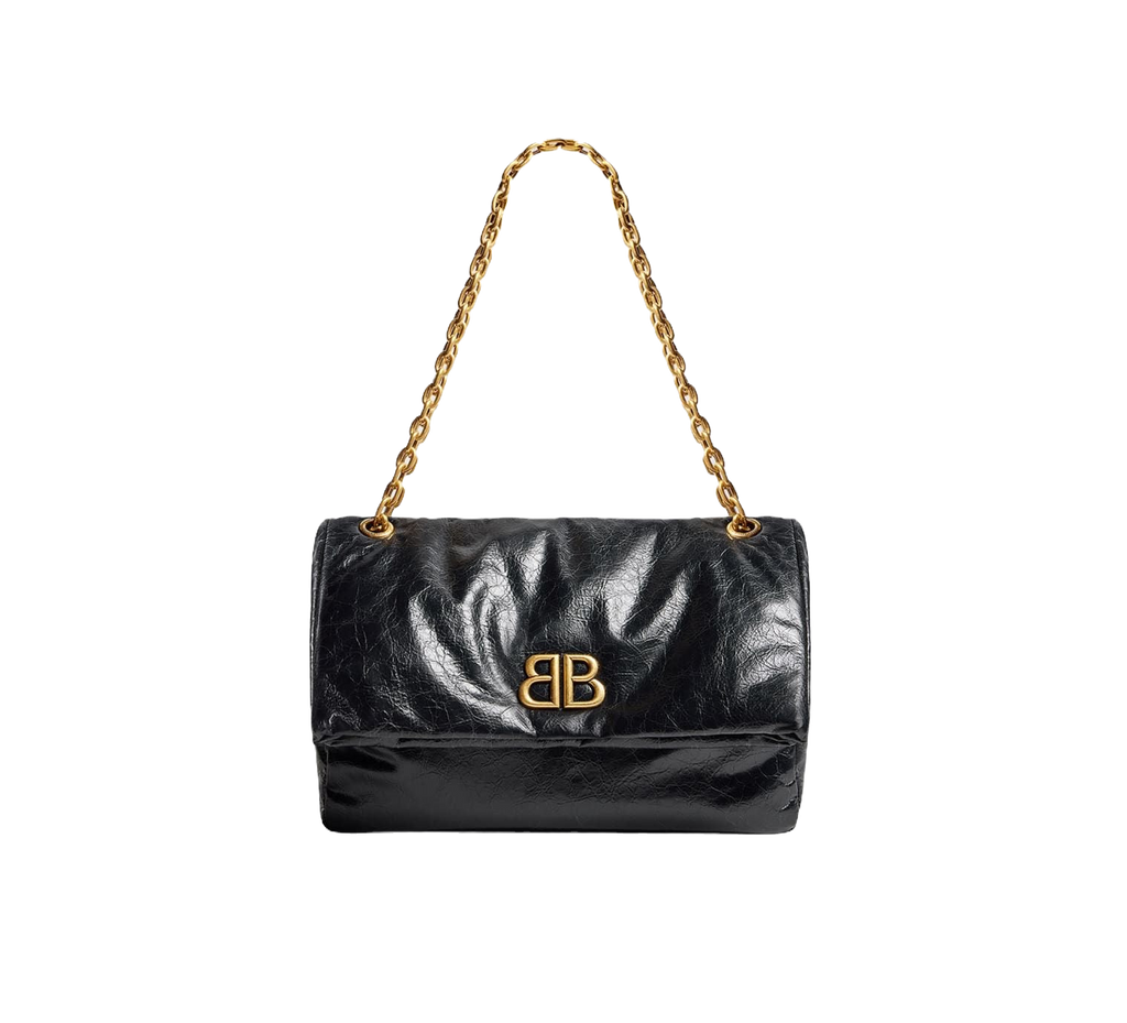 Balenciaga Monaco Chain Bag in Black