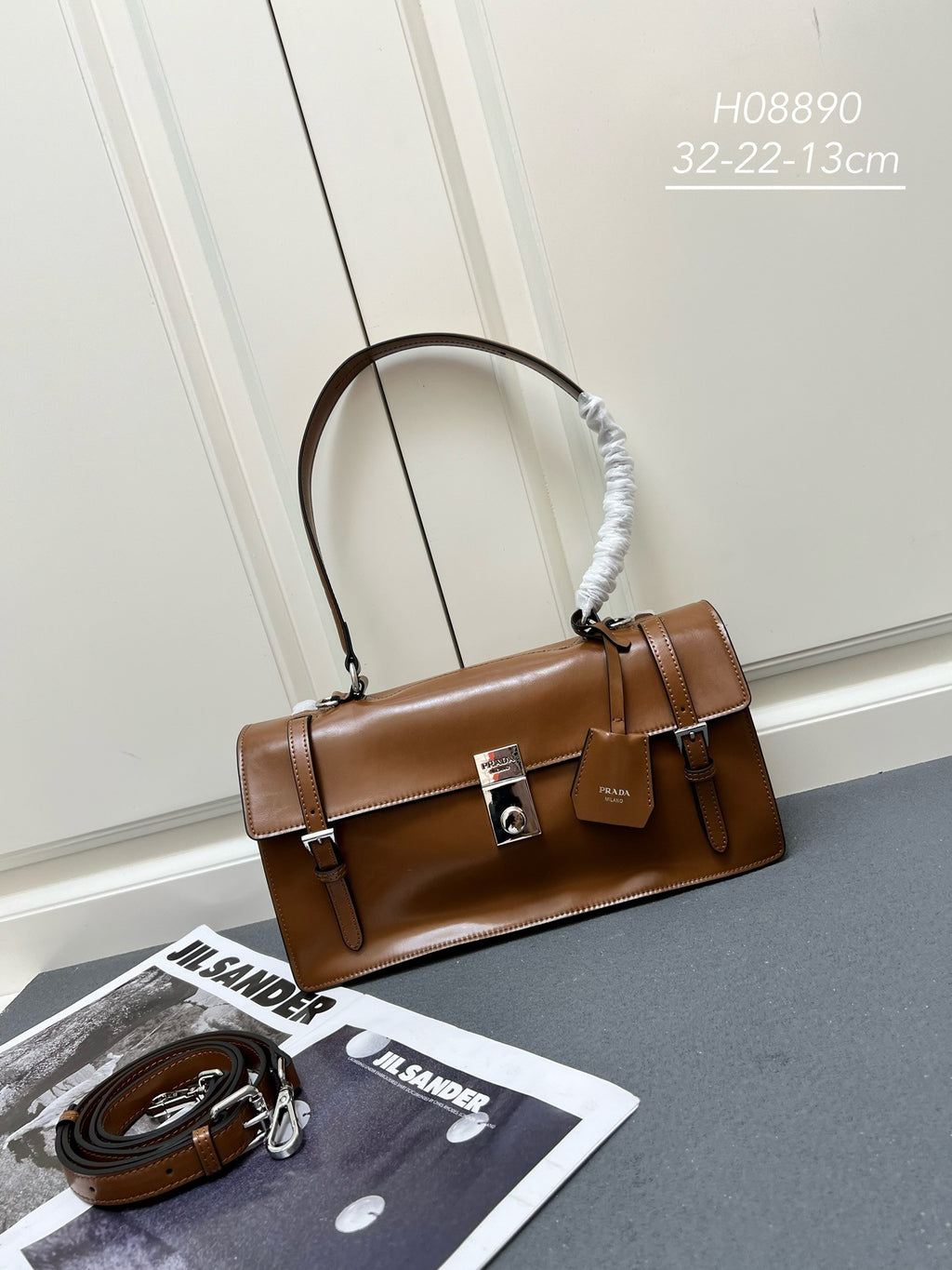 Prada brown leather bag