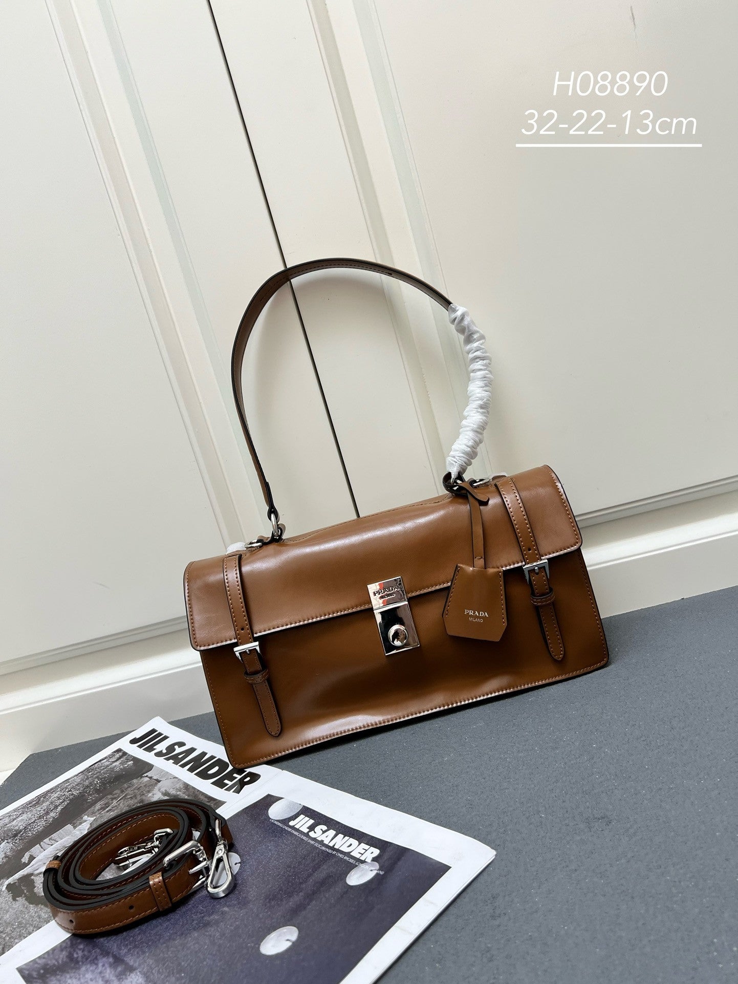 Prada brown leather bag