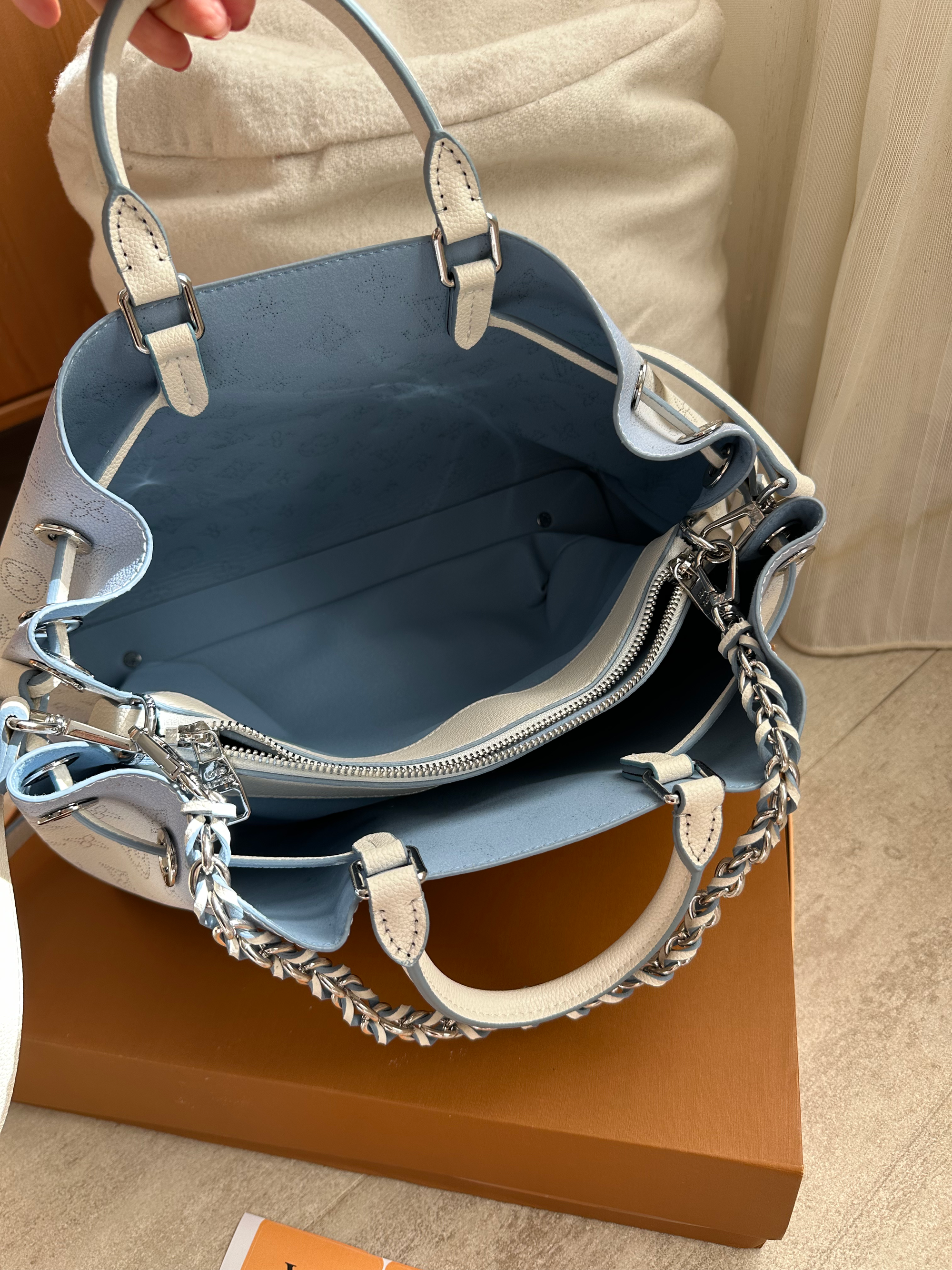 Louis Vuitton tote bag blue