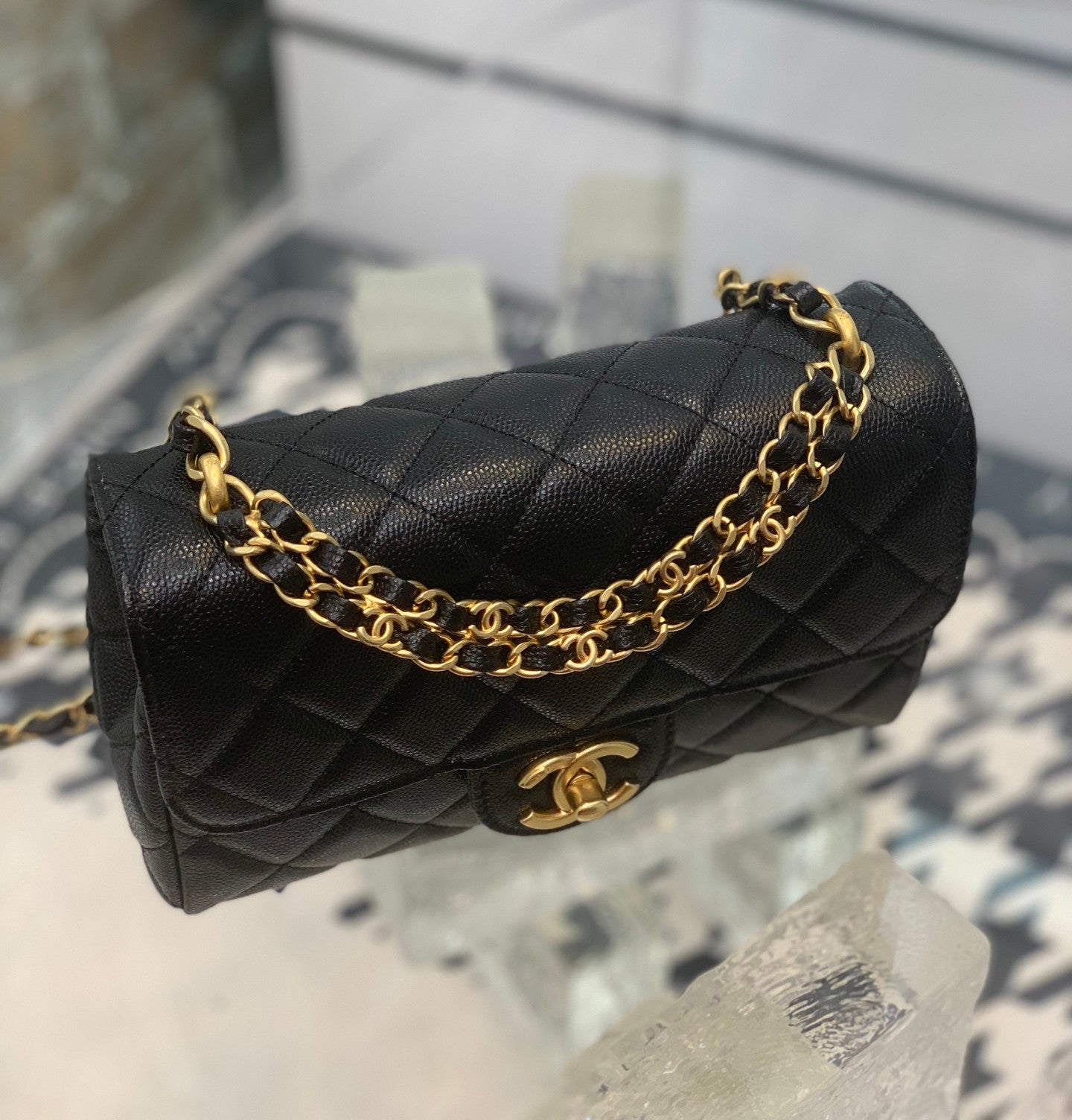 Chanel bag caviar