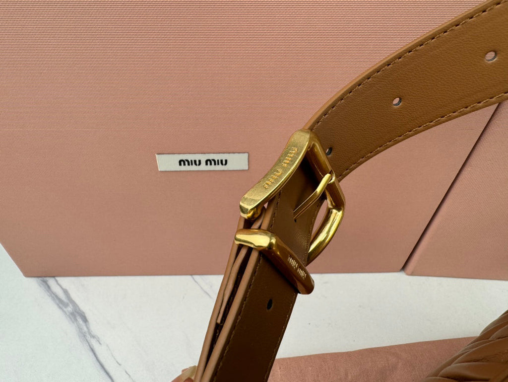 Miu Miu Matelassé Nappa Shoulder Bag