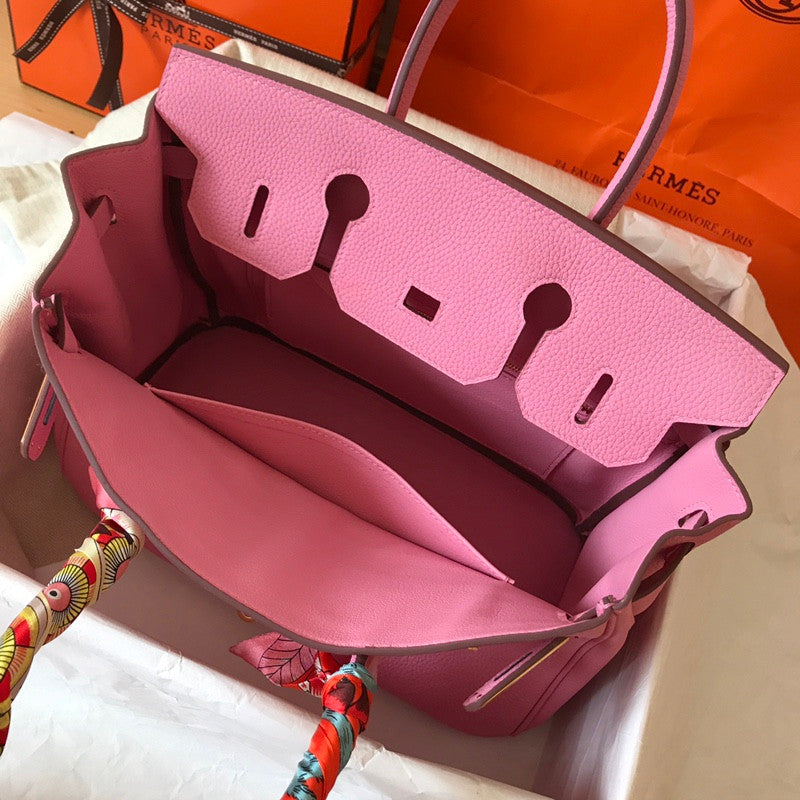 Hermes Birkin Barbie In Rose Confetti leather