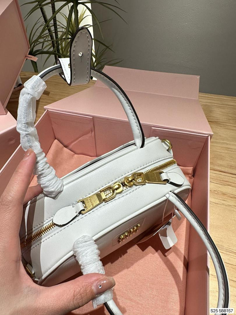 Miu Miu Patent Leather Top Handle Bag