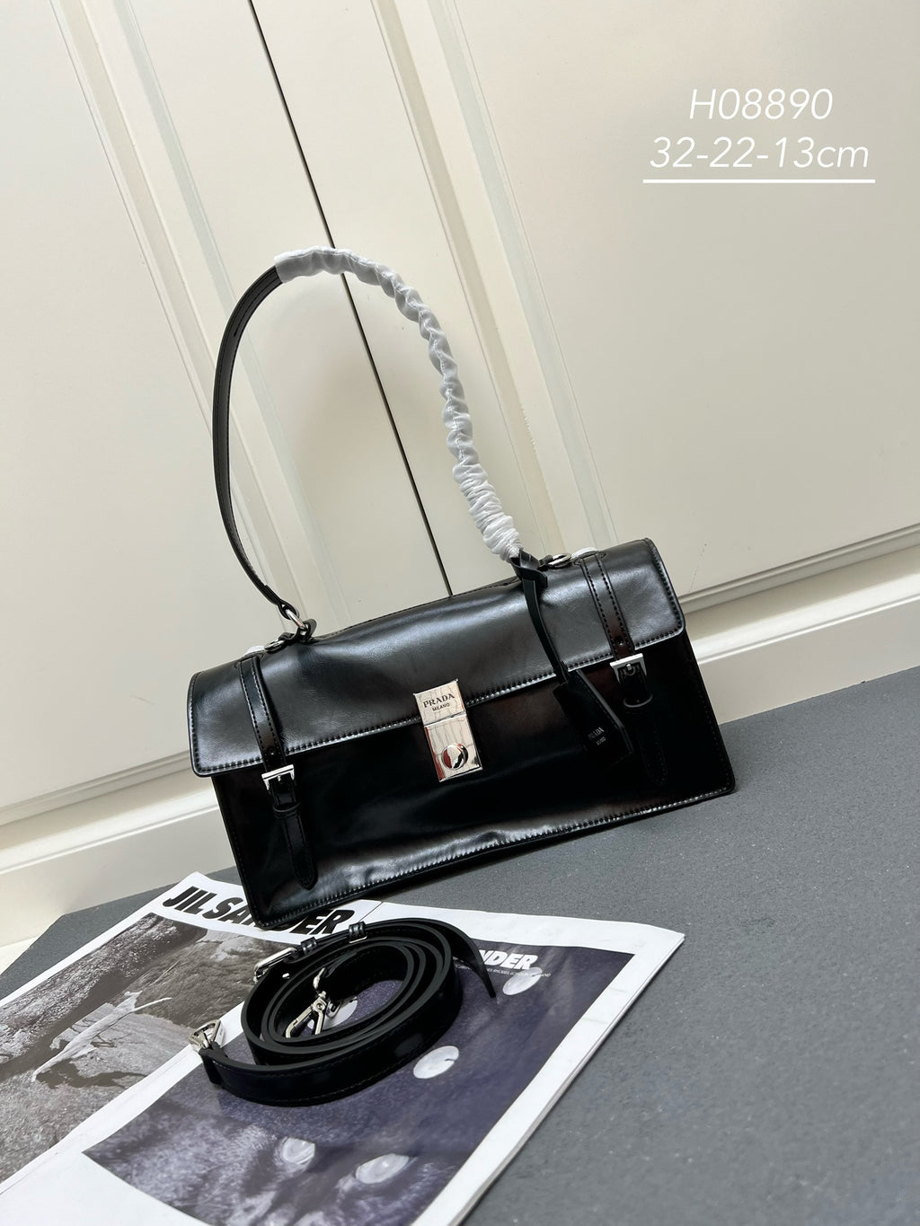 Prada bag black leather