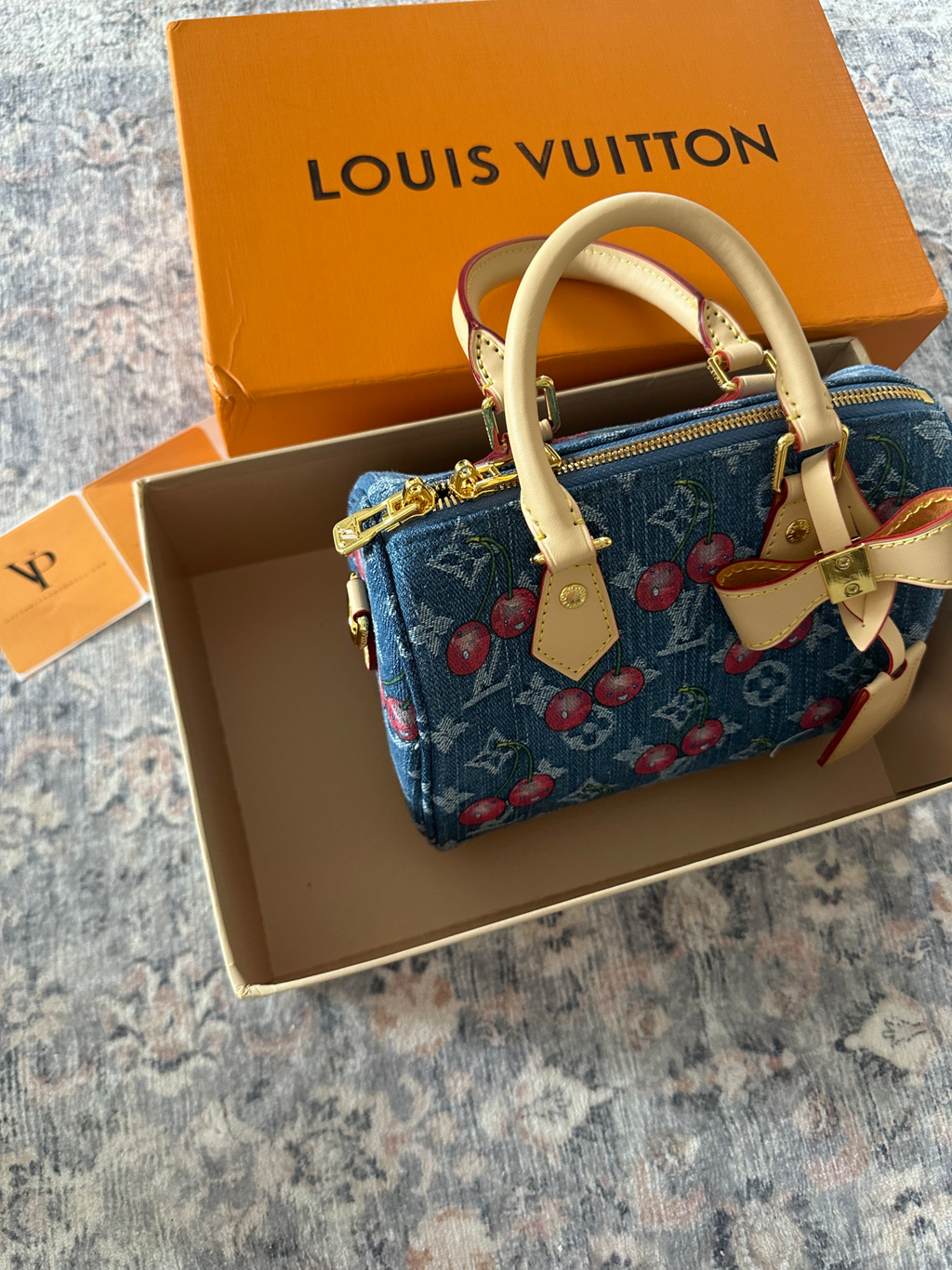 Louis Vuitton bag cherry