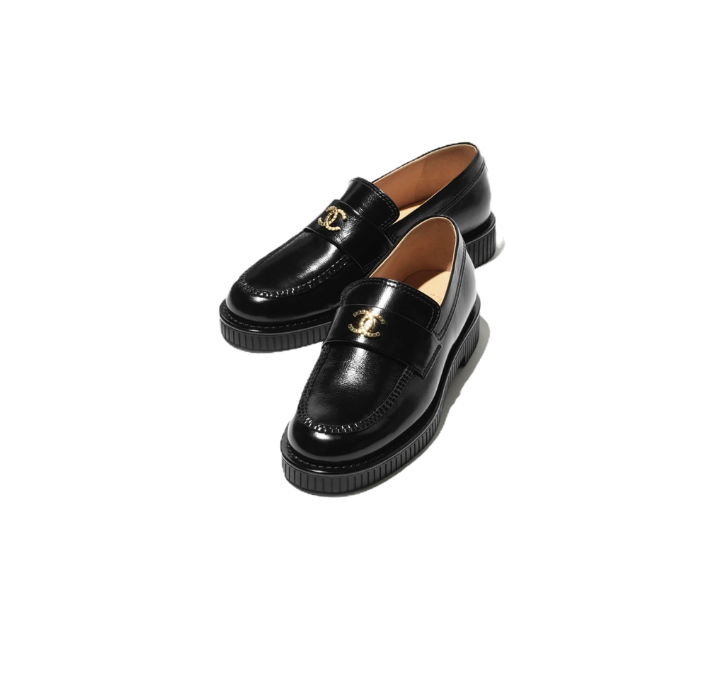 Mocasini din piele Chanel