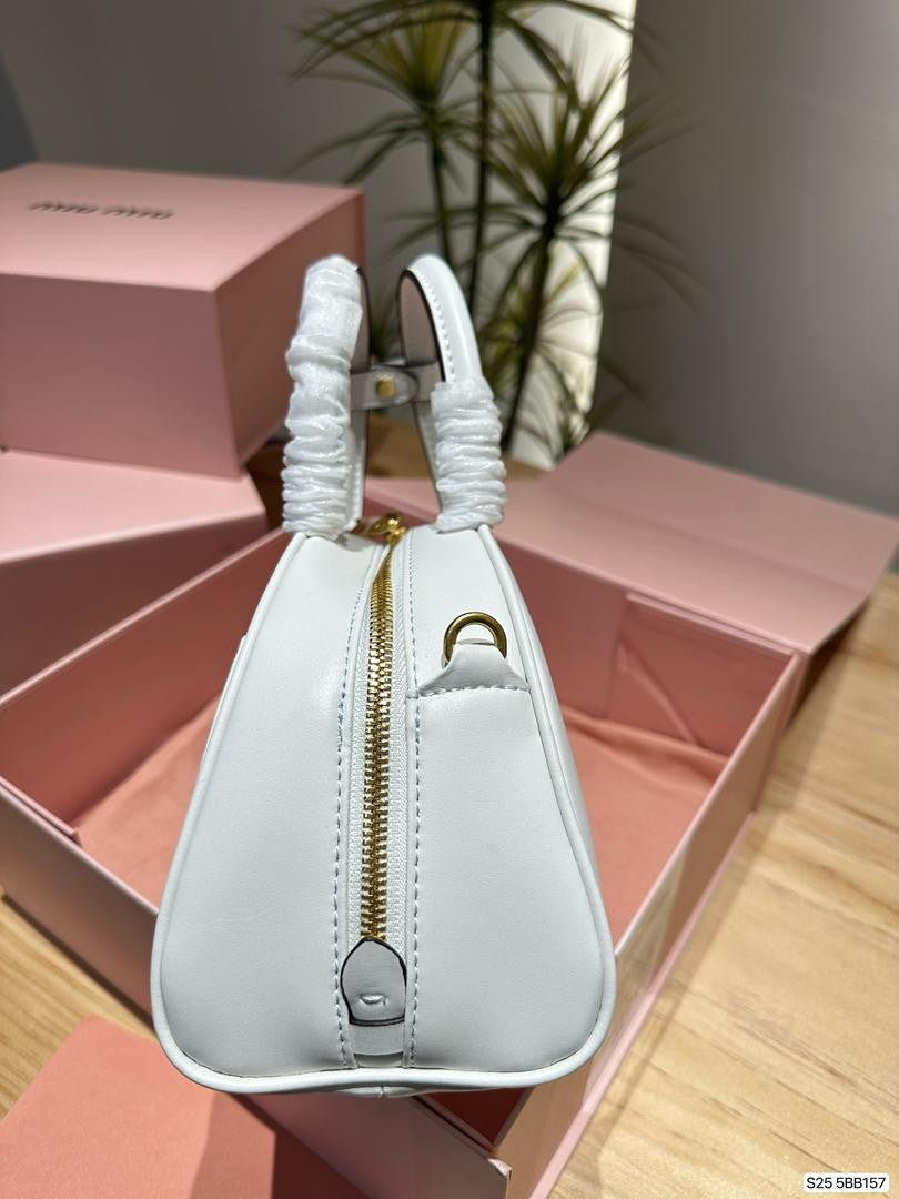 Miu Miu Patent Leather Top Handle Bag