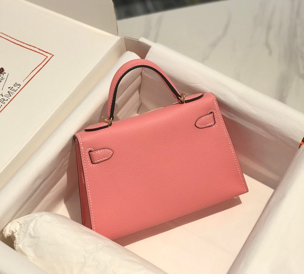 Hermes Kelly Mini în roz