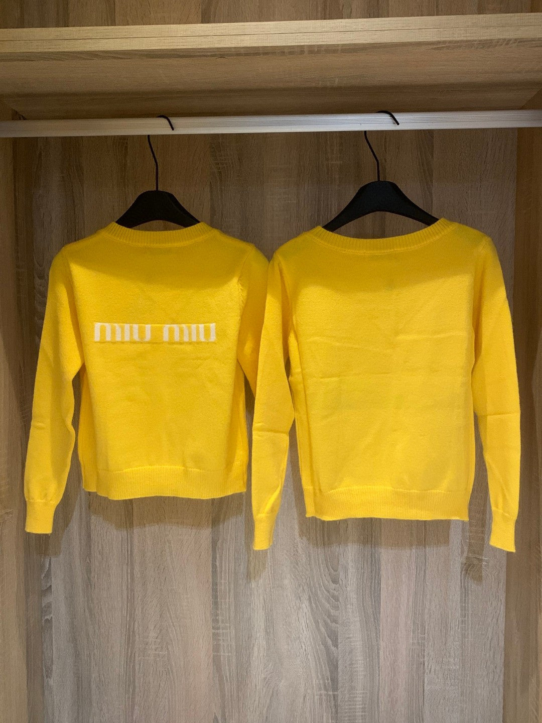 Miu Miu Cardigan In Yellow