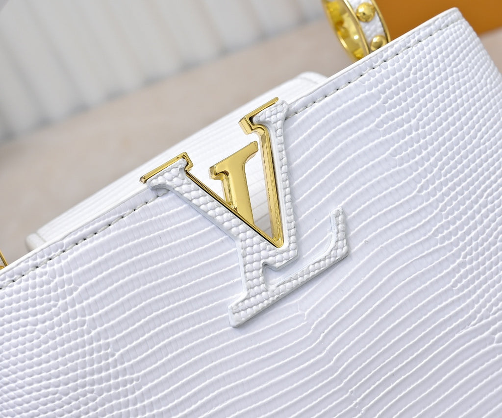 Louis Vuitton Capucines white