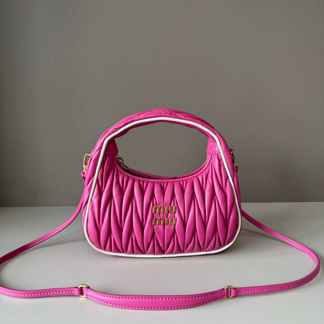 Miu Miu Hobo Wonder Bag In Pink