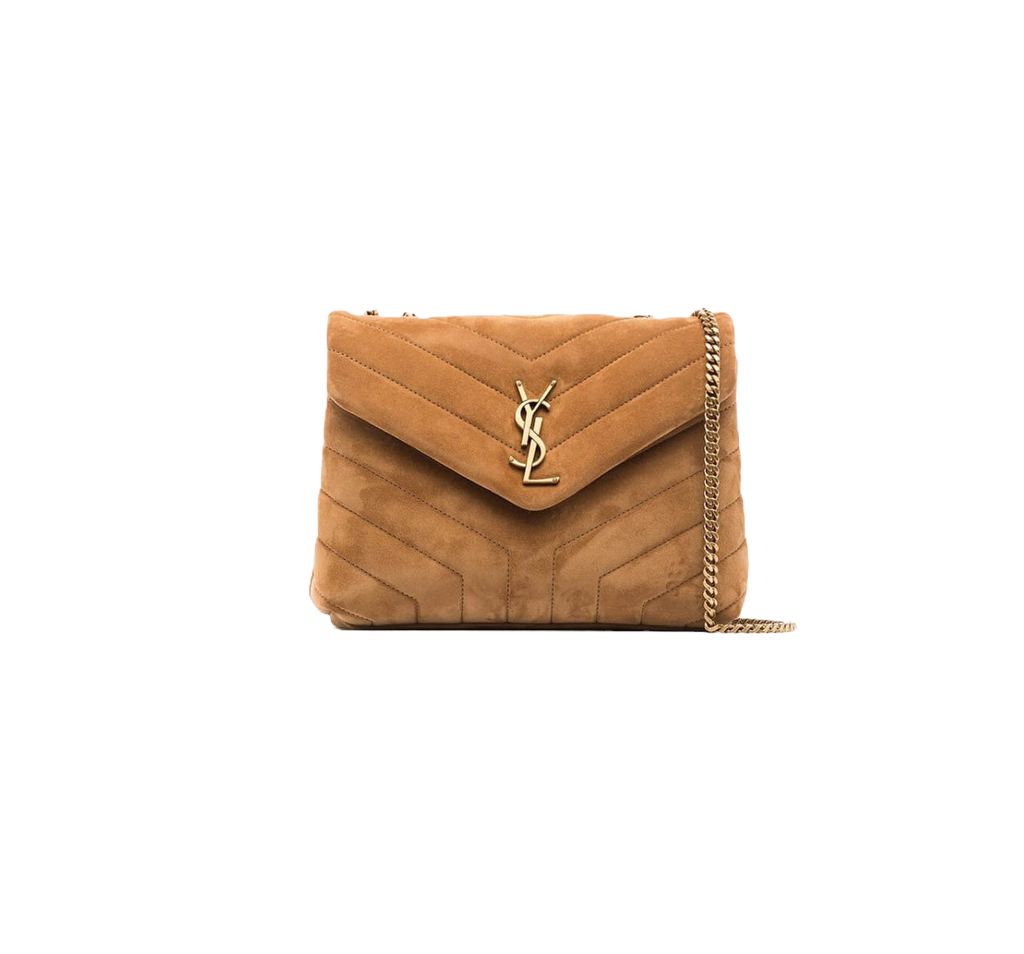 YSL Velvet Chain Bag in Suede