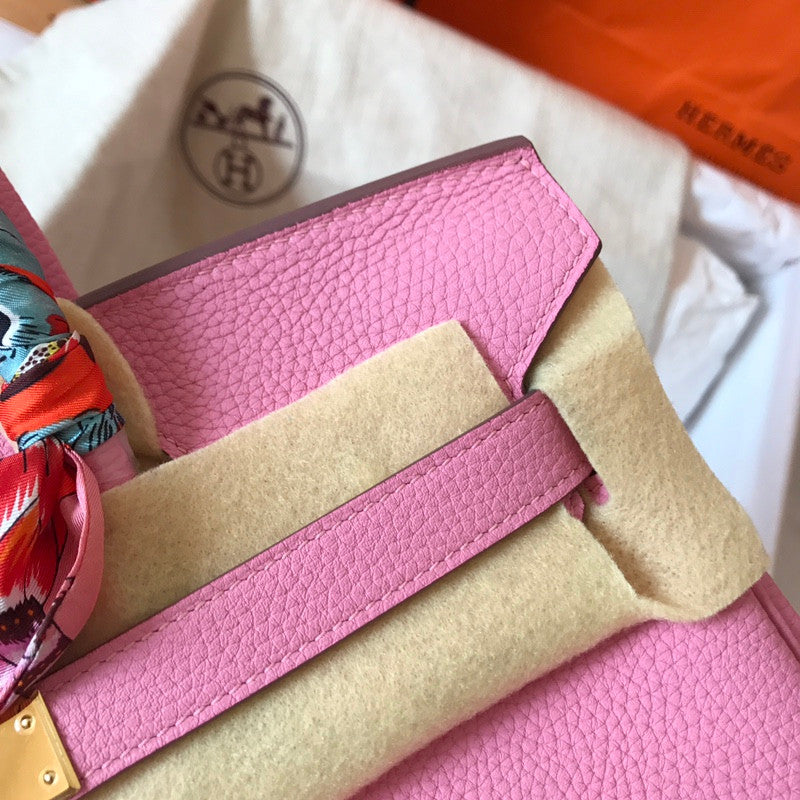 Hermes Birkin Barbie In Rose Confetti leather