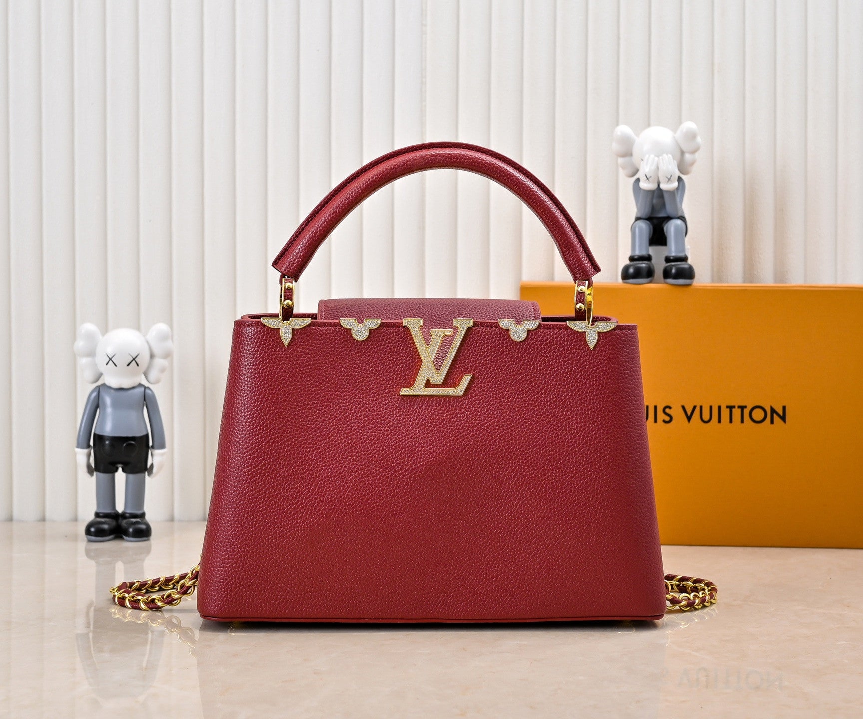 Louis Vuitton Capucines red