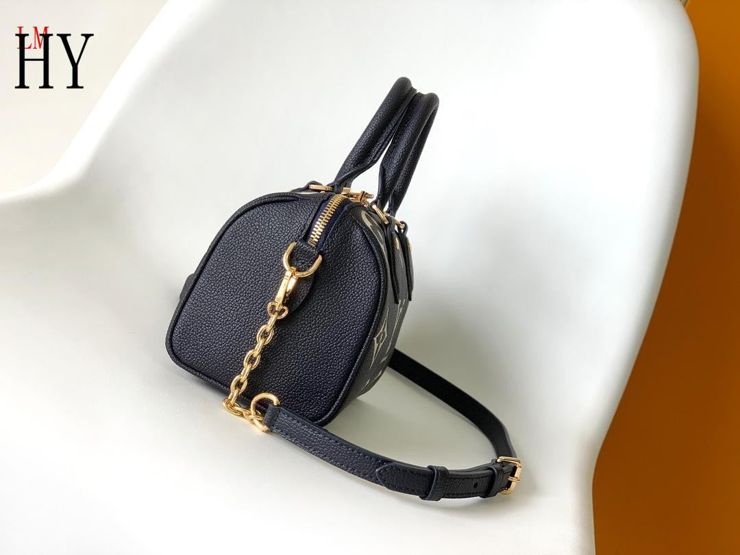 LV Black Leather Bag