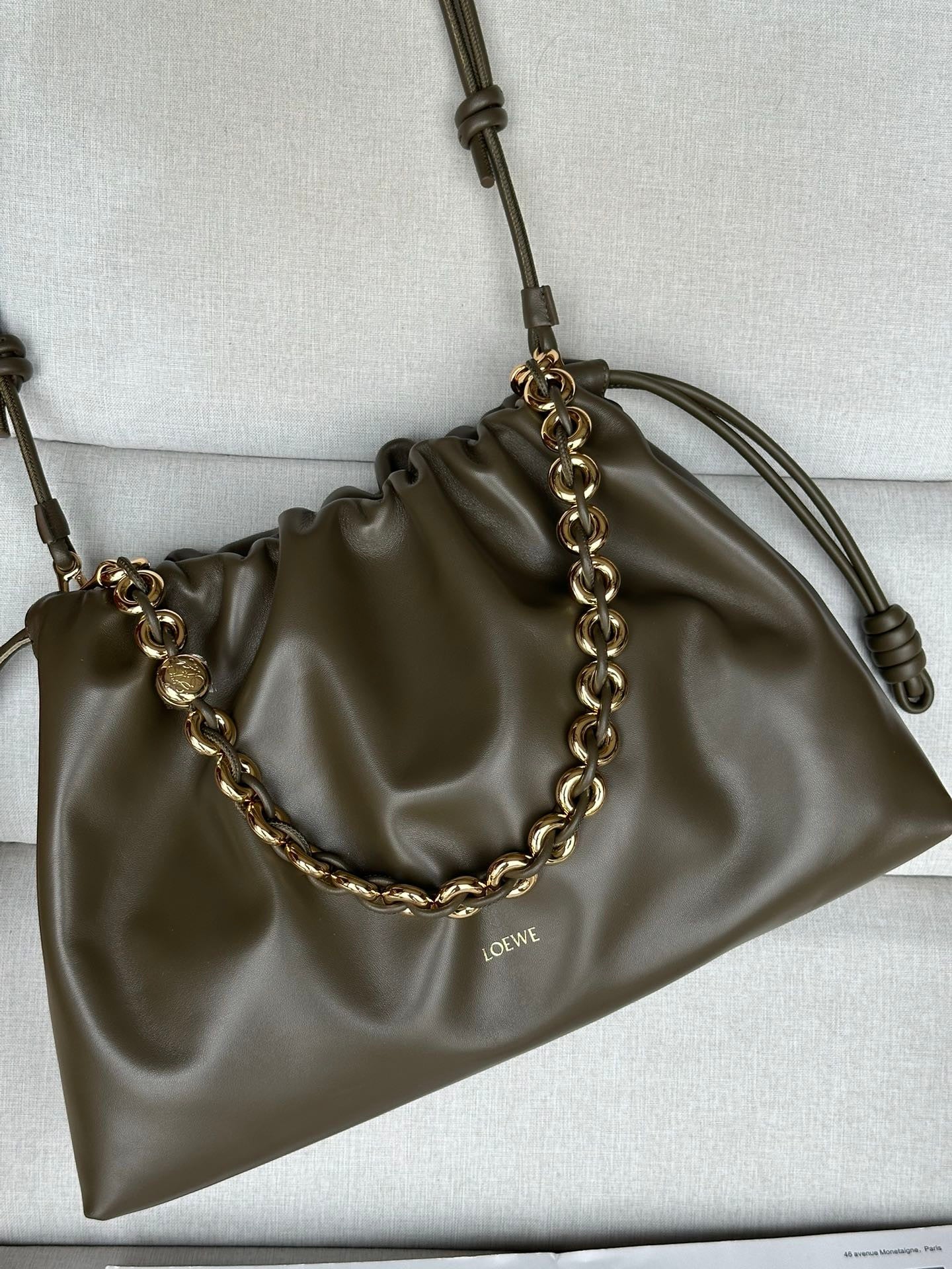Loewe leather bag flamenco