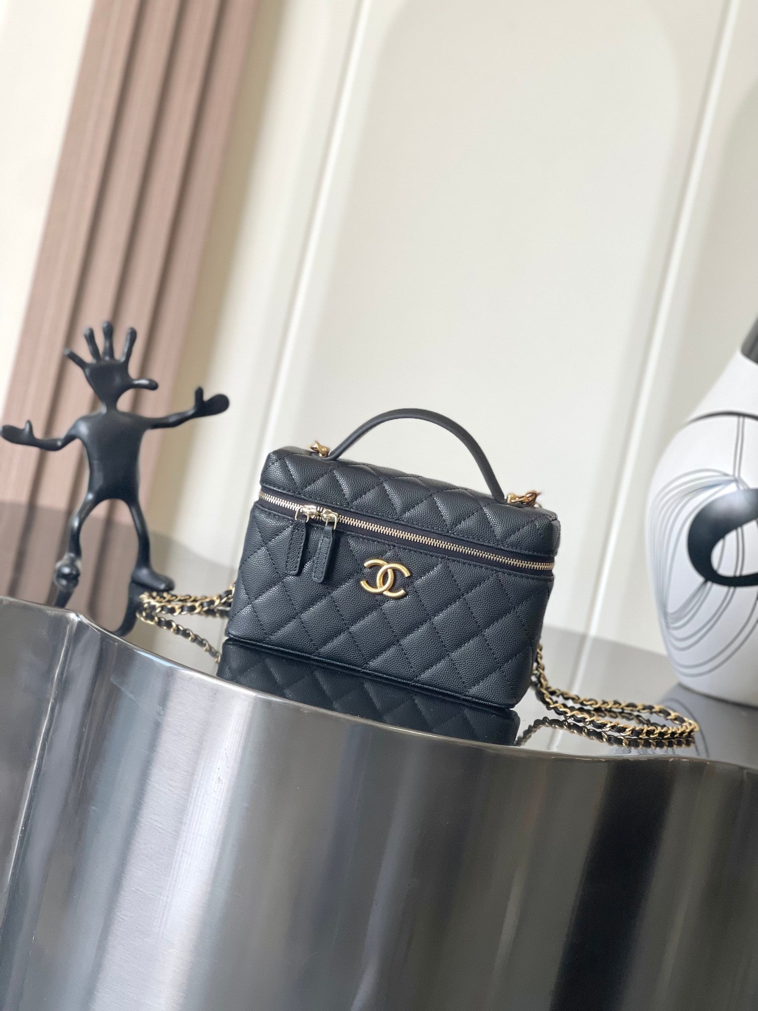 Chanel black caviar