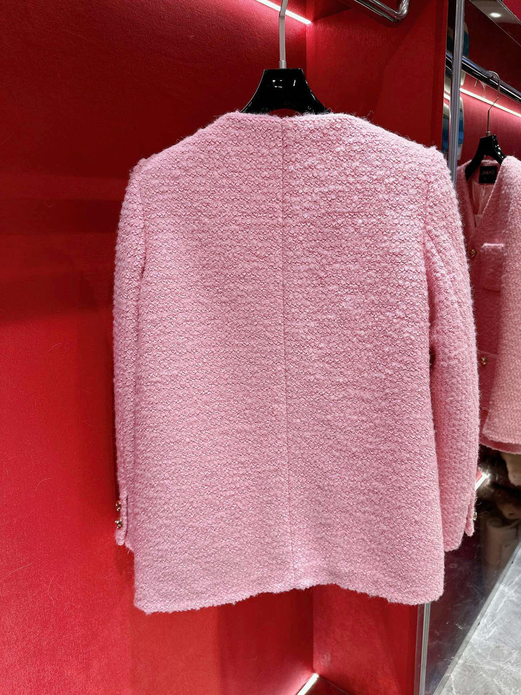 Chanel Tweed Jacket In Pink