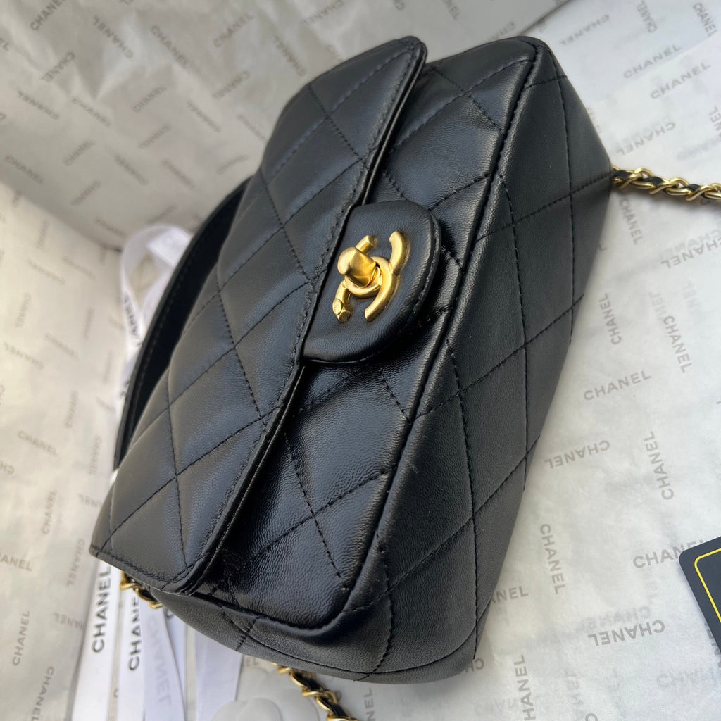 Chanel bag handle black
