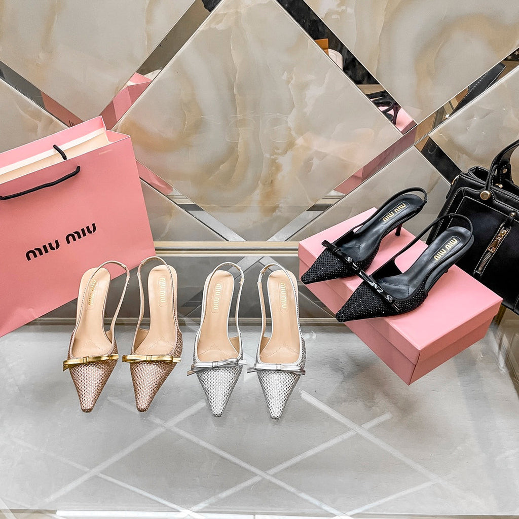 Pantofi cu toc Miu Miu