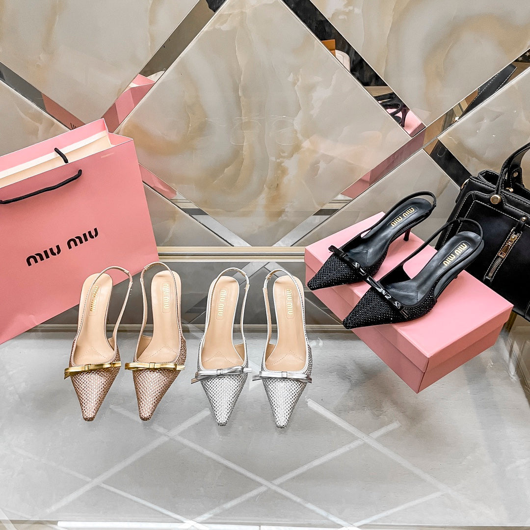 Pantofi cu toc Miu Miu