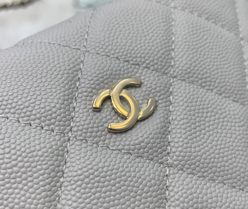 Chanel Cosmetic Pouch White