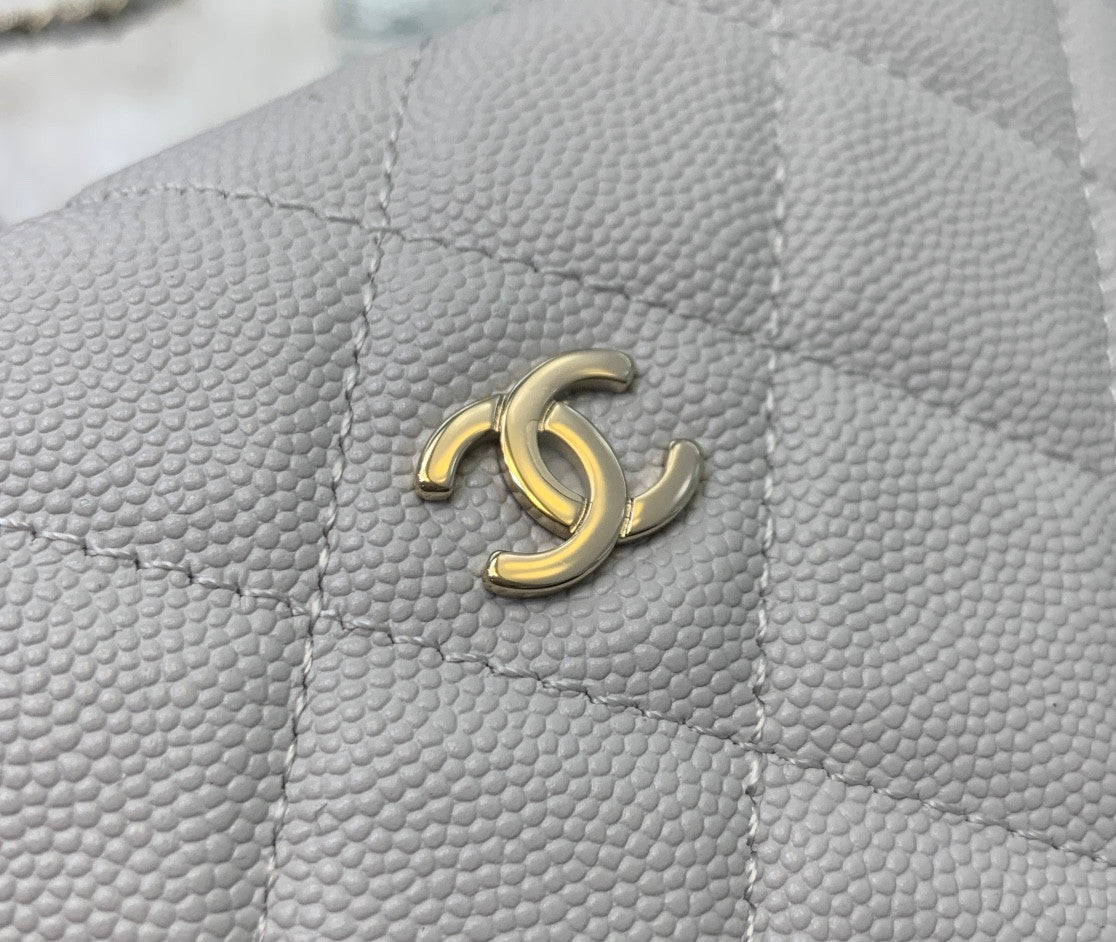 Chanel Cosmetic Pouch White