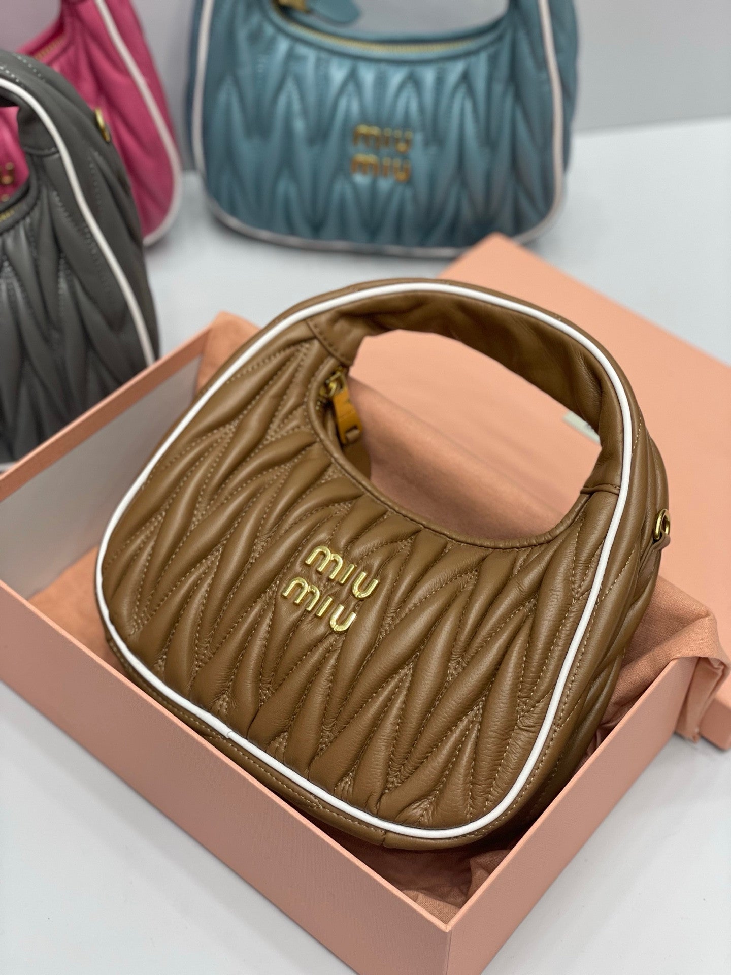Miu Miu wander hobo brown
