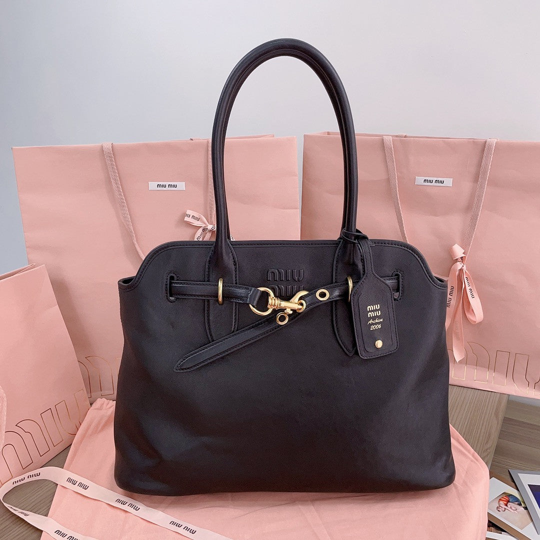 Miu Miu Aventura Black Nappa Bag