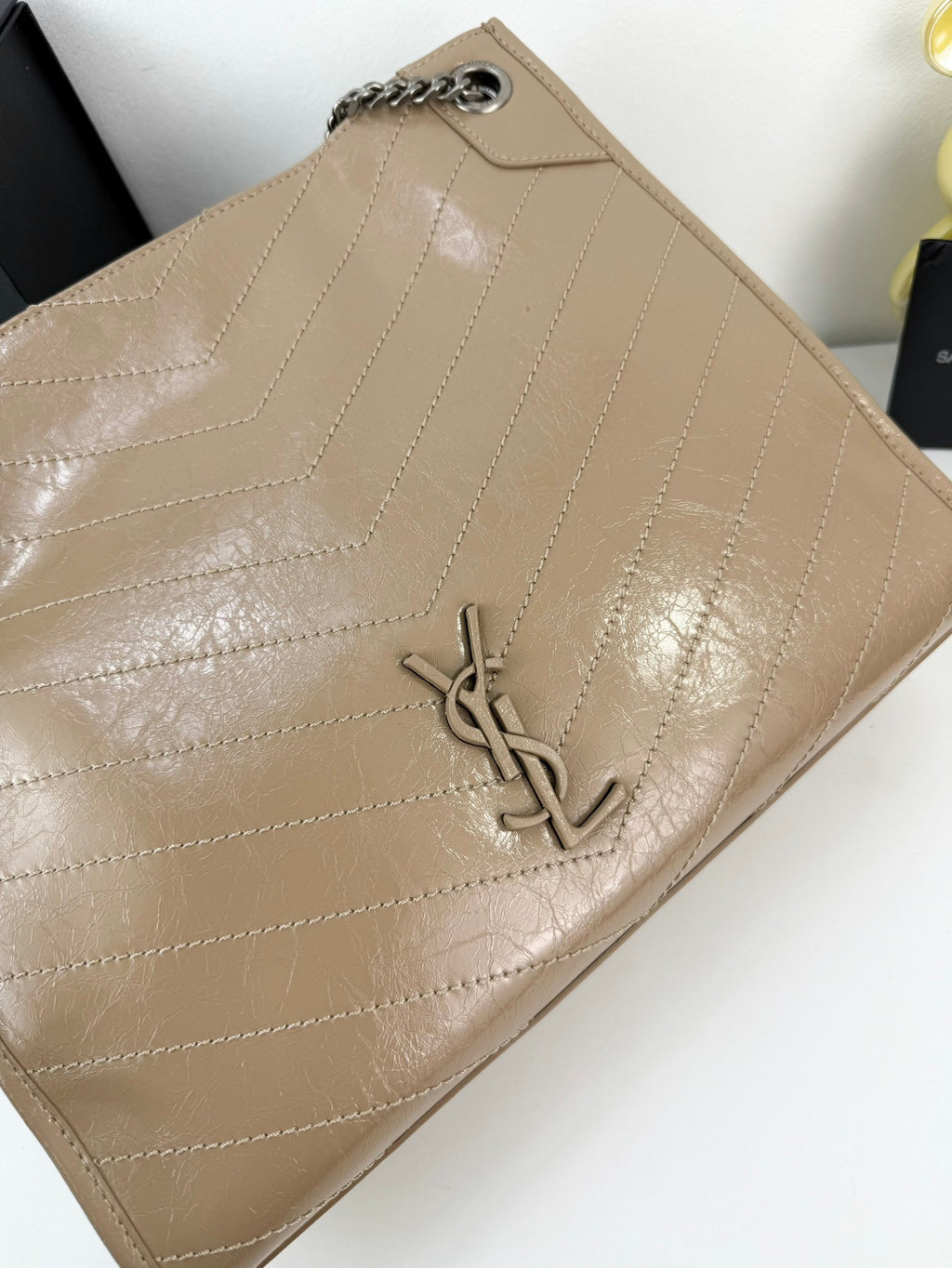 YSL Niki bag cream