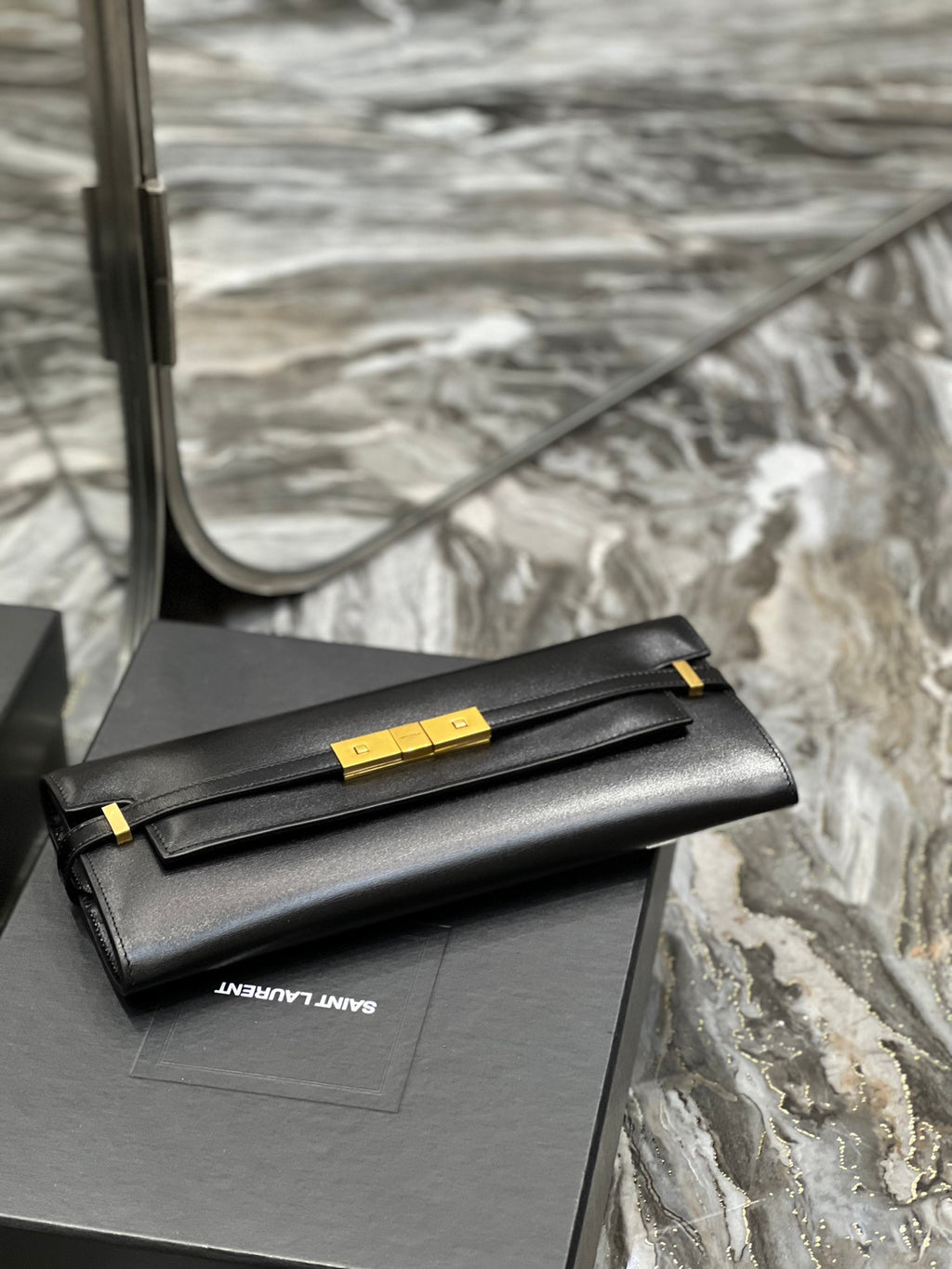 YSL Clutch In Black