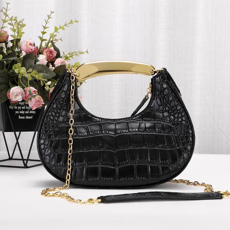 Tom Ford Mini Bianca croc embossed shoulder bag