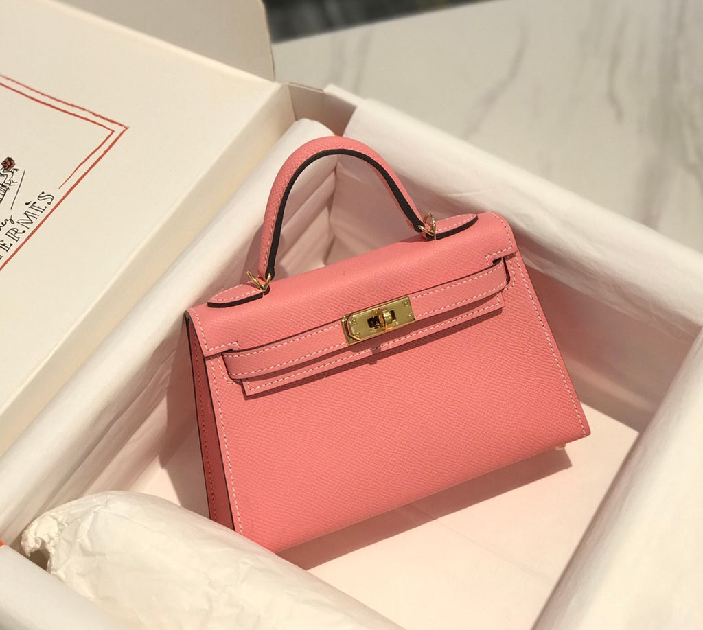 Hermes Kelly Mini în roz