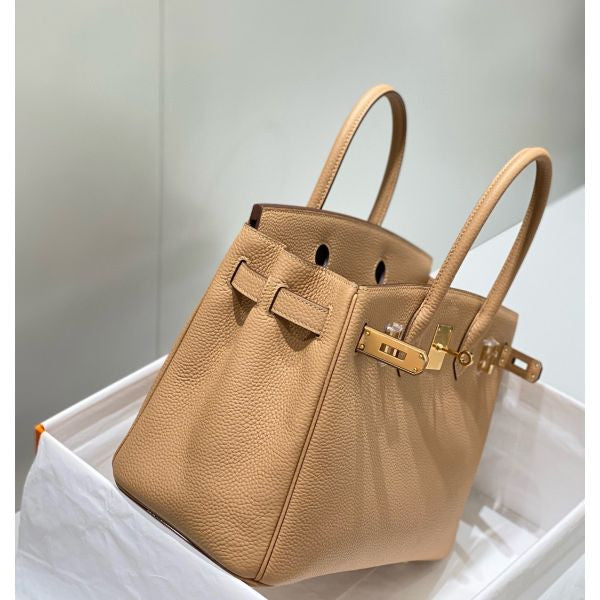 Hermes Birkin Bag In Chai Clemence Leather