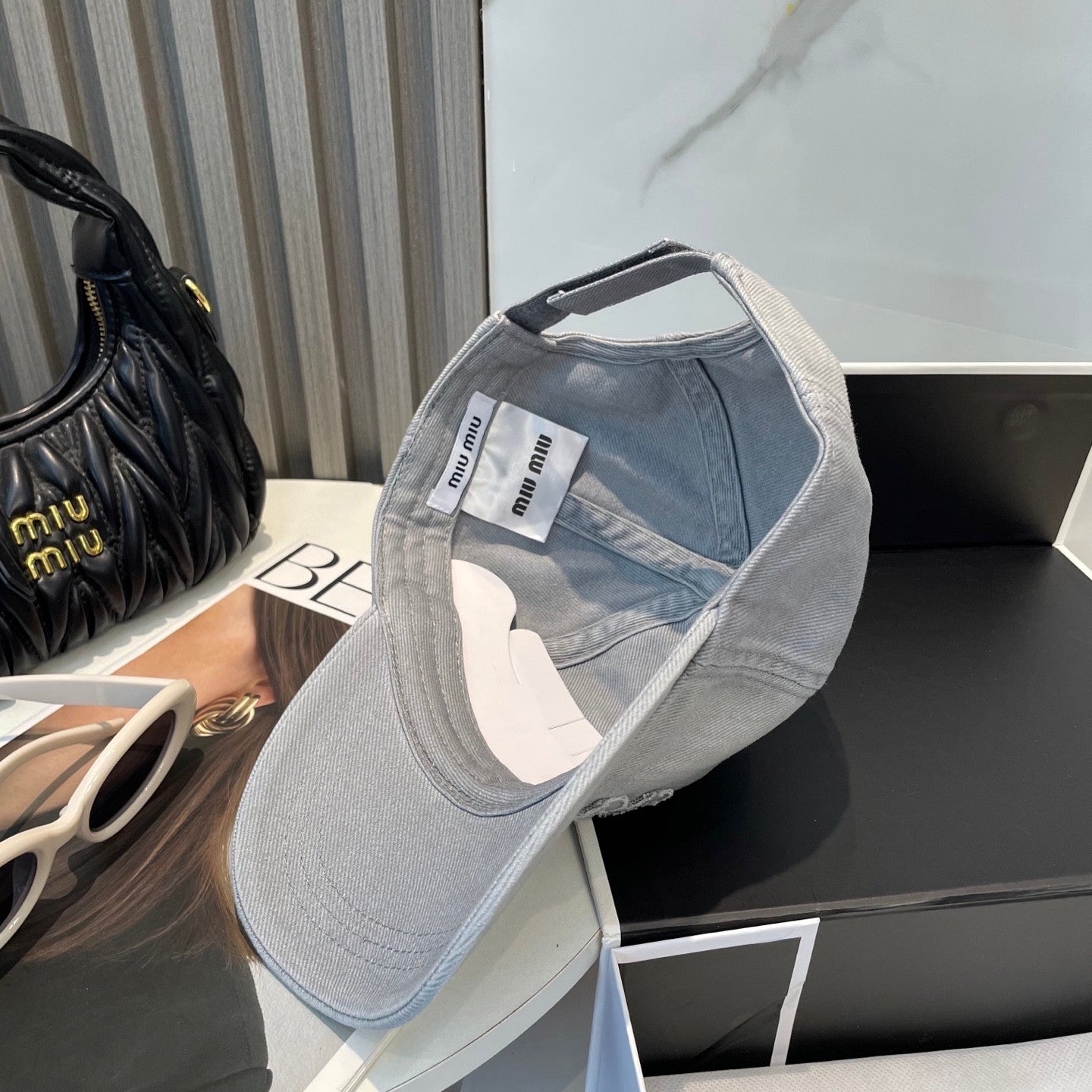 Miu Miu cap grey